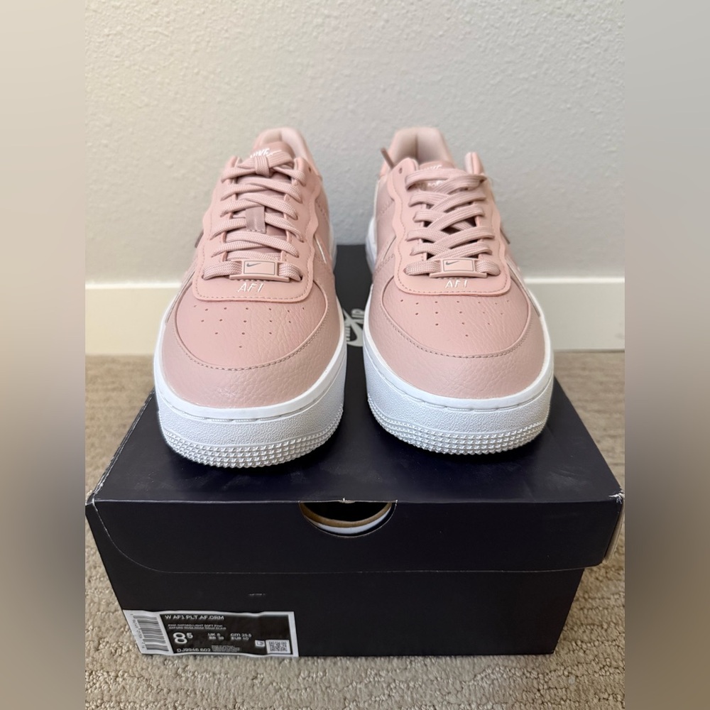 Nike Blush Pink and White Air Force 1